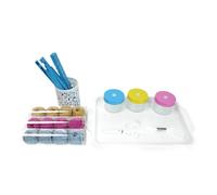LLTCMYGS Kit Telaio per Tessitura Montessori, Giocattolo Set per bricolage per Bambini Mini Telaio, capacità di Pensiero cerebrale