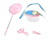 LLTCMYGS Kit Trappola per Insetti da Esterno Montessori, Un Regalo per i Giocattoli di esplorazione Naturale dei Bambini,Rosa