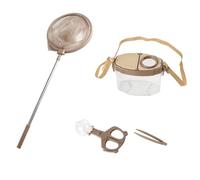 LLTCMYGS Kit Trappola per Insetti da Esterno Montessori, Un Regalo per i Giocattoli di esplorazione Naturale dei Bambini,Coffee Brown