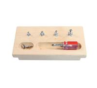 LLTCMYGS Legno Avvitamento Occupato Consiglio Insegnamento AIDS, Montessori Life Skills Training Toys
