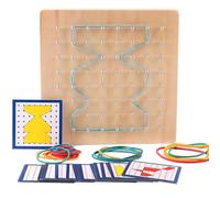 LLTCMYGS Legno Geometrico chiodo Bordo Matematica insegnamento AIDS, Montessori Primi Giocattoli di Sviluppo