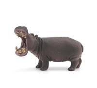 LLTCMYGS Modelli Mini Fauna Montessori, Repliche Animali Realistiche e Piccole Statue,Hippopotamus