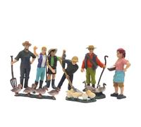 LLTCMYGS Modello Miniatura di Animale da Cortile Montessori, Statua Decorativa Realistica della Fattoria