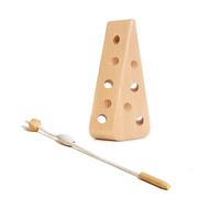 LLTCMYGS Montessmann Giocattolo per infilare Il Formaggio, Fine Motor Skills attività Regalo educativo per l'apprendimento