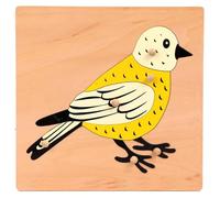 LLTCMYGS Montessori Animal Panel Puzzles, Materiali per Lo Sviluppo dell'Educazione Prescolare,Birds
