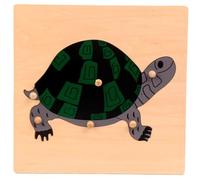 LLTCMYGS Montessori Animal Panel Puzzles, Materiali per Lo Sviluppo dell'Educazione Prescolare,Turtles