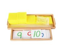 LLTCMYGS Montessori Banca Gioco Perline Materiali, Matematica Prescolare Giocattoli Decimali
