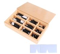 LLTCMYGS Montessori Beaded Math Learning AIDS, Giocattoli per Migliorare Il Pensiero matematico in età prescolare,Nero