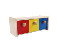 LLTCMYGS Montessori Cassetto in Legno per l'educazione precoce Scatola sensoriale Insegnamento AIDS, Allenamento della coordinazione Occhio-Mano