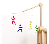 LLTCMYGS Montessori Colorato Figure Danzanti Visual Mobile Learning AIDS, Giocattoli per Lo Sviluppo Sensoriale