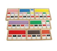 LLTCMYGS Montessori Kindergarten Grammar Storage Box, Lingua Simbolo di Archiviazione Insegnamento AIDS