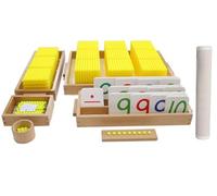 LLTCMYGS Montessori Math Beading Game Set Insegnamento AIDS, Prescolare Perline Materiali di Matematica