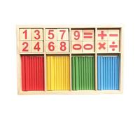 LLTCMYGS Montessori Math Rods Giocattolo, Schede Numeriche E Aste di Conteggio con Scatola