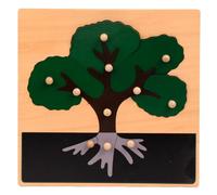 LLTCMYGS Montessori Pannello vegetale insegnamento AIDS, Giocattolo di apprendimento per l'educazione prescolare precoce,Big Trees