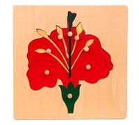 LLTCMYGS Montessori Pannello vegetale insegnamento AIDS, Giocattolo di apprendimento per l'educazione prescolare precoce,Flowers