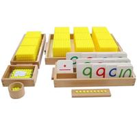 LLTCMYGS Montessori Perline Banca Gioco Set, Materiali matematici Perline
