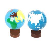 LLTCMYGS Montessori Scienza E Cultura Insegnamento AIDS, Giocattoli Globo Educazione Precoce Bambini (2 Pezzi)