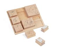LLTCMYGS Montessori Sette Continenti Sigillo Lavabile, Scuola Materna Bambini Cultura Arte