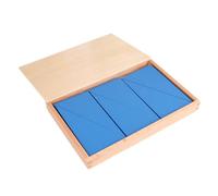 LLTCMYGS Montessori Triangolo Blu Geometria Bordo Giocattolo di Matematica, Giocattolo Materiale matematico in età prescolare