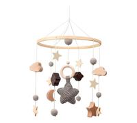 LLTCMYGS Montessory Star Moon Cloud Bed Mobile Toy, Ciondolo per Bambini, Giocattolo Rilassante