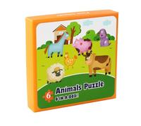 LLTCMYGS Puzzle di Animali e Veicoli Montessori, Giocattoli Educativi per la Scuola Materna,Animals