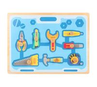 LLTCMYGS Puzzle in Legno Montessori con Pioli a Tema Strumenti per Bambini, Gioco Cognitivo per la Prima Infanzia