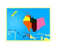 LLTCMYGS Puzzle Mappa in Legno Montessori, Giochi e Regali di Geografia per Bambini della Scuola Materna, Ragazzi e Ragazze,Australia