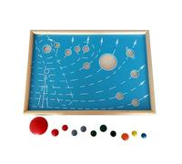 LLTCMYGS Puzzle Montessori Planetary Motion Trajectory Puzzle, Aiuto didattico per Bambini di Scienza e Cultura