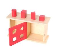 LLTCMYGS Scatola Montessori per la Permanenza degli Oggetti, Giocattolo in Legno per la Permanenza degli Oggetti e l'Ordinamento per Forme per Bambini,Model a