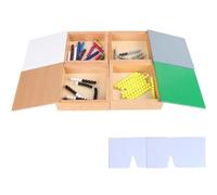 LLTCMYGS Set di aiuti didattici di Matematica in Rilievo, Scatola di Perline di Matematica per l'educazione precoce