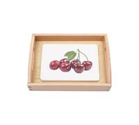 LLTCMYGS Set di Apprendimento Linguistico Montessori sui Frutti, Materiale Didattico per la Classificazione dei Frutti