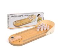 LLTCMYGS Set di Bowling da Tavolo Montessori Mini, Gioco di Bowling in Legno per Bambini