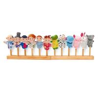 LLTCMYGS Set di burattini da Dito Morbidi Montessori, burattini da Dito combinati di Personaggi dei Cartoni Animati e Animali,Model b