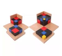 LLTCMYGS Set di Cubi Binomiale e Trinomiale Montessori, Materiale Sensoriale per la Matematica