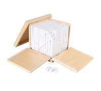LLTCMYGS Set di Cubi Montessori, 1000 Cubi di Legno per l'Apprendimento della Matematica, Volume e Manipolazione del Conteggio