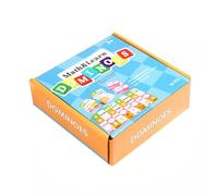 LLTCMYGS Set di Giochi Montessori con Domino per Matematica, attività di Apprendimento per la Scuola Materna