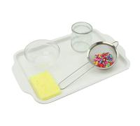 LLTCMYGS Set di Gioielli Colorati Montessori per setaccio, Giocattoli educativi per Il Lavoro di filtraggio