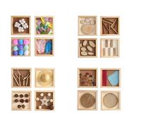 LLTCMYGS Set di Lavagne Wall Montessori Fai-da-Te, Sviluppo Sensoriale Completo per i più Piccoli (4 Pezzi)