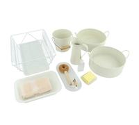 LLTCMYGS Set di Pentole e Utensili da Cucina Montessori per la Pulizia, Materiali per la Pratica della Pulizia nella Prima Infanzia