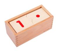 LLTCMYGS Set di Puzzle Numerici in Legno Montessori, Puzzle dei Numeri 1-10 per Strumento di Apprendimento Precoce per la Scuola Materna