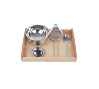 LLTCMYGS Set Giocattolo Montessori per Setacciare la Sabbia per Bambini Piccoli, Esercizi di Abilità della Vita Quotidiana per Bambini,Model b