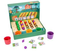 LLTCMYGS Set Gioco Fattoria di Frutta e Verdura Montessori, Giocattolo per Bambini per Raccogliere, Ordinare e Contare
