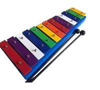 LLTCMYGS Strumento Percussione Organetto in Legno Montessori con Piastre di Alluminio Acustiche, Giocattolo Musicale per Bambini