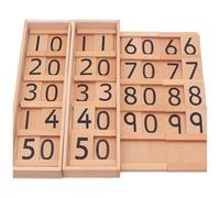 LLTCMYGS Tavola di radice in Legno Insegnamento della Matematica AIDS, Materiale matematico Montessori Teen e Dieci Tavole
