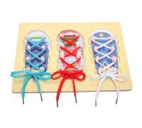 LLTCMYGS Tavola Montessori per Allacciare Le Scarpe, Strumento Educativo Genitore-Figlio per Bambini