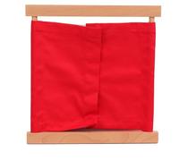 LLTCMYGS Tavola Pratica dell'Abbigliamento Montessori Insegnamento AIDS, Materiali didattici per la vestizione dei Bambini,Rosso