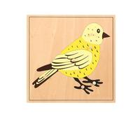 LLTCMYGS Tavola Puzzle Animali e Piante Montessori, Materiale Didattico per Lo Sviluppo Precoce dei Bambini della Scuola Materna,Birds