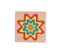 LLTCMYGS Tavole Montessori per Il Riconoscimento delle Forme Geometriche, Puzzle Sensoriali in Legno per Bambini,Eight Pointed Stars