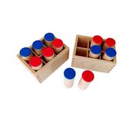 LLTCMYGS Tubi Sonori in Legno Montessori Strumenti Didattici Sensoriali Uditivi, Materiali per Lo Sviluppo Uditivo della Scuola dell'Infanzia