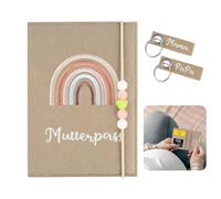 LLTLGF Custodia protettiva in feltro con scomparti, per il passaporto della madre, con elastico, per carte di assicurazione, mamme e immagini ad ultrasuoni